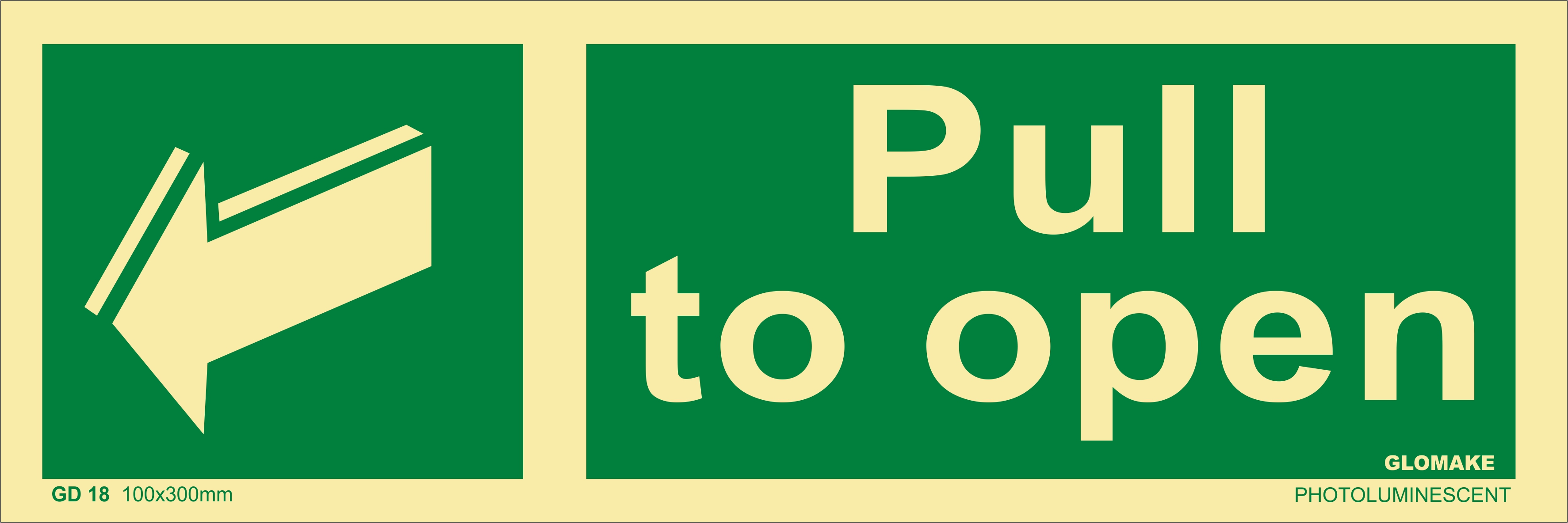 PULL TO OPEN 
(GD 18)